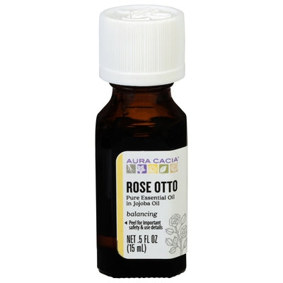 Aura Cacia Pure Essential Oil Rose Otto Balancing .5 OZ [UNFI-CARLISLE #548297]