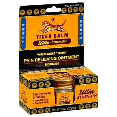 Tiger Balm Pain Relieving Ointment Ultra Strength Sports Rub 6/18 GRM [UNFI-CARLISLE #876615]