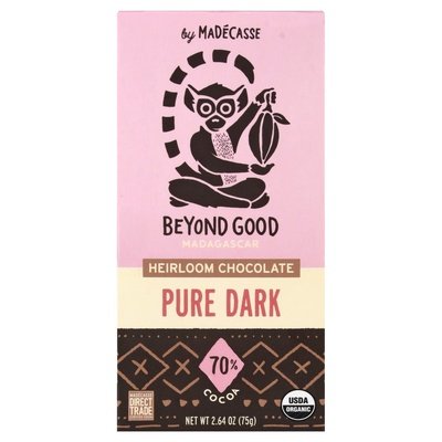 Beyond Good Chocolate Heirloom Pure Dark Madagascar 70% Cocoa 12/2.64 OZ [UNFI-CARLISLE #2642189] [ebt]
