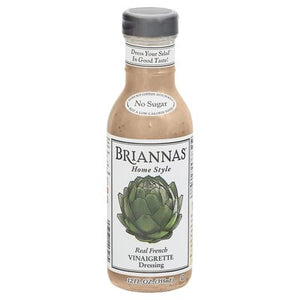 Briannas Dressing Real French Vinaigrette Home Style 6/12 OZ [UNFI #0411413] [ebt]