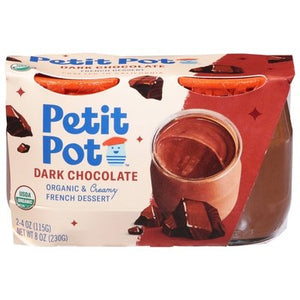 Petit Pot French Dessert Organic & Creamy Dark Chocolate 4/7 OZ [UNFI #2980944] [ebt]