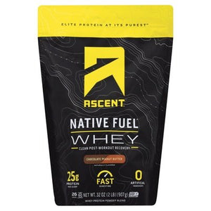 Ascent Protein Powder Blend Whey Chocolate Peanut Butter 1/2 LB [UNFI-CARLISLE #2444297]