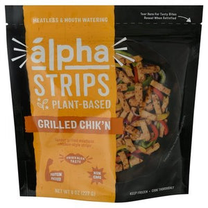 Alpha Foods Strips Plant-Based Grilled Chikn 12/8 OZ [UNFI #2523686] [ebt]