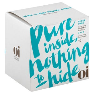 Organic Initiative Corp Super Ultra Thin Pads W/Wings 1/10 CT [UNFI-CARLISLE #2604841]