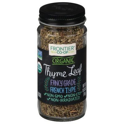Frontier Nat Prod Co-Op Thyme Leaf Organic French Type Fancy Grade 1/.8 OZ [UNFI-CARLISLE #633644] [ebt]