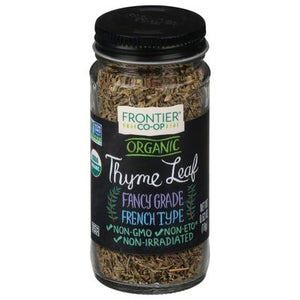 Frontier Nat Prod Co-Op Thyme Leaf Organic French Type Fancy Grade 1/.8 OZ [UNFI-CARLISLE #633644] [ebt]