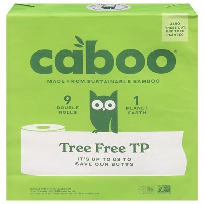 Caboo Bamboo Bath Tissue Double Rolls 2-Ply 6/9 PACK [UNFI #2731370]
