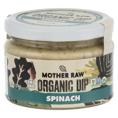 Mother Raw Dip Dairy Free Organic Spinach 6/8.8 OZ [UNFI #02798262] [ebt]