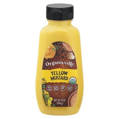 Organicville Yellow Mustard 12/12 OZ [UNFI #397810] [ebt]