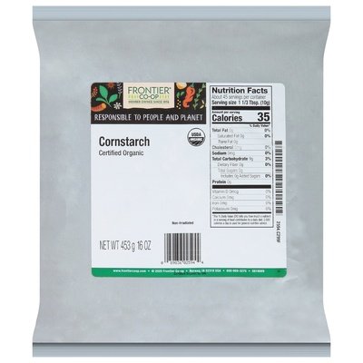 Frontier Nat Prod Co-Op Cornstarch 1LB [UNFI-CARLISLE #546499] [ebt]