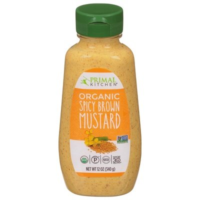 Primal Kitchen Mustard Organic Spicy Brown 6/12 OZ [UNFI #2604478] [ebt]