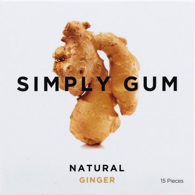 Simply Gum Gum Natural Ginger 12/15 CT [UNFI #1767680] [ebt]