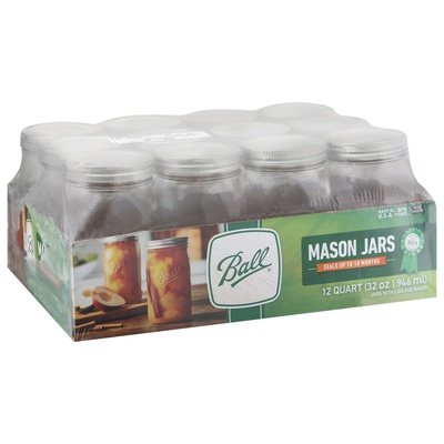 Ball Canning Mason Jars Wide Mouth 12 Quart 1/12 CT [UNFI #105874]