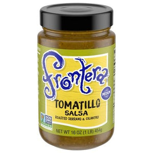 Frontera Tomatillo Salsa Roasted Serrano & Cilantro Medium 6/16 OZ [UNFI #568790] [ebt]