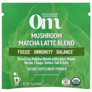 Om Matcha Latte Blend Mushroom 10/.21 OZ [UNFI-CARLISLE #2552388]