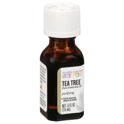 Aura Cacia Pure Essential Oil Tea Tree Purifying 1/.5 OZ [UNFI-CARLISLE #620864]