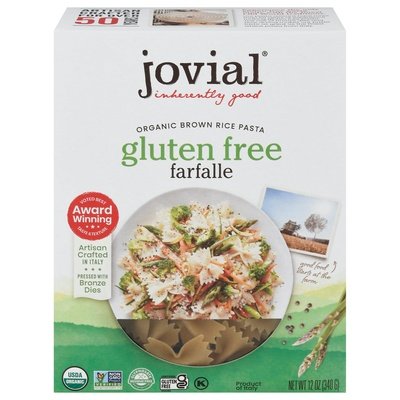Jovial Farfalle Gluten Free 12/12 OZ [UNFI #1837475] [ebt]