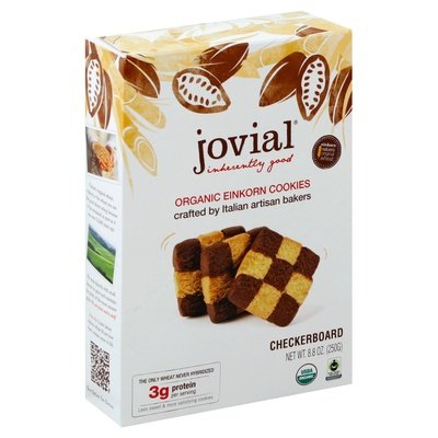 Jovial Cookies Organic Einkorn Checkerboard 12/8.8 OZ [UNFI #741363] [ebt]