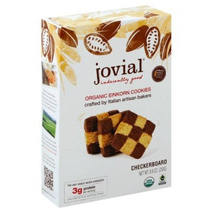 Jovial Cookies Organic Einkorn Checkerboard 12/8.8 OZ [UNFI #741363] [ebt]