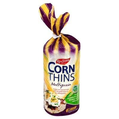 Real Foods Corn Thins Multigrain 6/5.3 OZ [UNFI #1014091] [ebt]