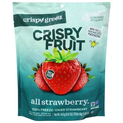 Crispy Green Crispy Fruit All Strawberry 8/1.69 OZ [UNFI #2857779] [ebt]