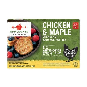 Applegate Farms Breakfast Sausage Patties Chicken & Maple 12/7 OZ [UNFI #1530310] [ebt]
