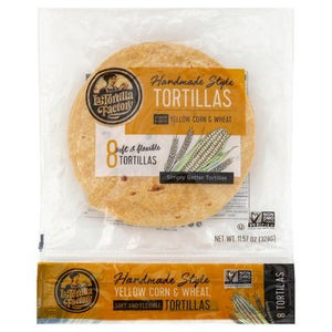 La Tortilla Factory Tortillas Yellow Corn & Wheat Handmade Style 12/8 CT [UNFI #661074] [ebt]