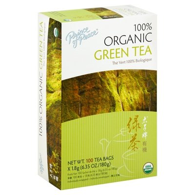Prince Of Peace Green Tea 100% Organic Bags 1/100 BAG [UNFI-CARLISLE #2994895] [ebt]