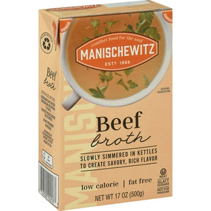 Manischewitz Broth Beef 12/17 OZ [UNFI #02646875] [ebt]