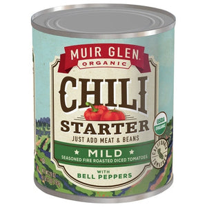 Muir Glen Chili Starter With Bell Peppers Organic Mild 12/28 OZ [UNFI #2925295] [ebt]
