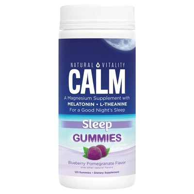 Natural Vitality Sleep Calm Gummies Blueberry Pomegranate Flavor 1/120 CT [UNFI-CARLISLE #2761153]