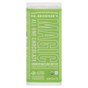 Dr Bronners Dark Chocolate Crunchy Hazelnut Butter 70% Cocoa 12/2.93 OZ [UNFI-CARLISLE #2724128] [ebt]
