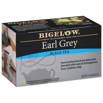 Bigelow Black Tea Earl Grey Tea Bags 6/20 BAG [UNFI #190330] [ebt]