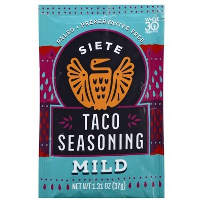 Siete Taco Seasoning Mild 12/1.31 OZ [UNFI #2522266] [ebt]