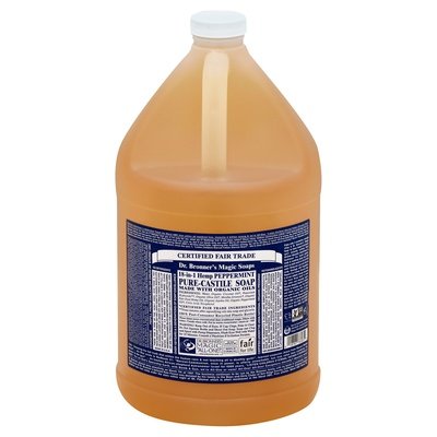 Dr Bronners Soap Pure-Castile 18-In-1 Hemp Peppermint 1/GAL [UNFI-CARLISLE #153023]