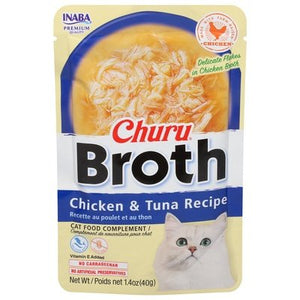 Inaba Cat Food Complement Chicken & Tuna Recipe Broth 12/1.4 OZ [UNFI-CARLISLE #02957975]