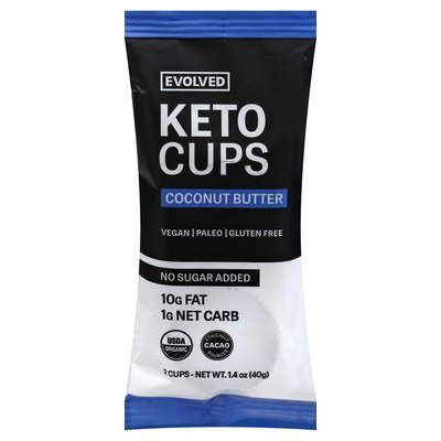 Evolved Keto Cups Coconut Butter 9/1.41 OZ [UNFI-CARLISLE #2521615] [ebt]
