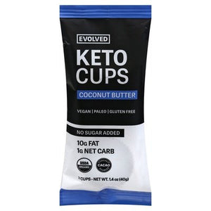 Evolved Keto Cups Coconut Butter 9/1.41 OZ [UNFI-CARLISLE #2521615] [ebt]