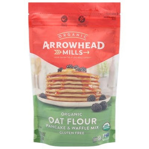 Arrowhead Mills Pancake & Waffle Mix Organic Oat Flour 6/16 OZ [UNFI #2850998] [ebt]