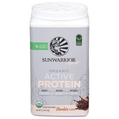 Sunwarrior Active Protein Organic Sport Chocolate Flavor 1/2.2 LB [UNFI-CARLISLE #2936706]