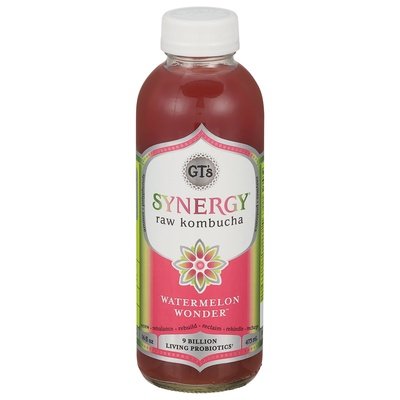 Gts Kombucha Raw Watermelon Wonder 12/16 OZ [UNFI #2226454] [ebt] D