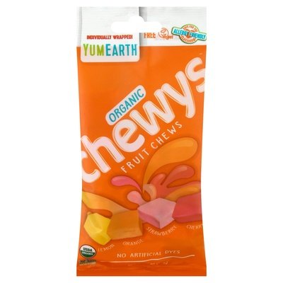 Yumearth Fruit Chews Organic Lemon Orange Strawberry Cherry 12/2 OZ [UNFI #2775393] [ebt]
