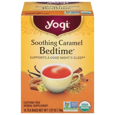 Yogi Herbal Tea Bedtime Soothing Caramel Tea Bags 6/16 Bag [UNFI #0744458] [ebt]