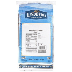 Lundberg Family Farms Rice Brown Basmati 25 Lb [UNFI #0461202] [ebt]