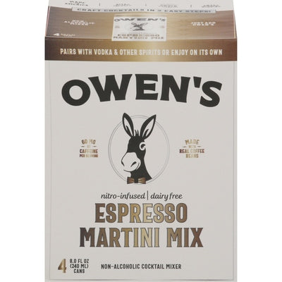 Owens Craft Mixers Cocktail Mixer Non Alcoholic Espresso Martini Mix 6/4/8.2 OZ [UNFI #02898591] [ebt]