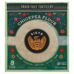 Siete Tortillas Grain Free Chickpea Flour 12/7 OZ [UNFI #2297893] [ebt]