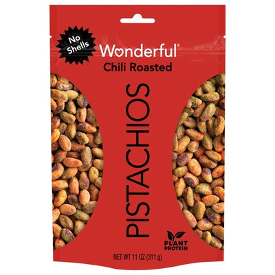 Wonderful Pistachios Pistachios No Shells Chili Roasted 12/11 OZ [UNFI #2766913] [ebt]