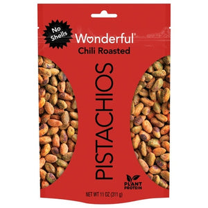 Wonderful Pistachios Pistachios No Shells Chili Roasted 12/11 OZ [UNFI #2766913] [ebt]