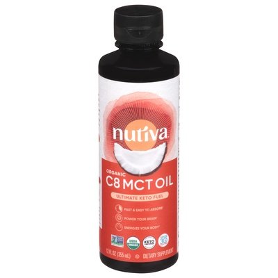 Nutiva Mct Oil C8 Organic 1/12 OZ [UNFI-CARLISLE #2826568]