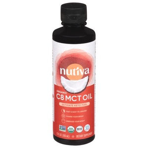 Nutiva Mct Oil C8 Organic 1/12 OZ [UNFI-CARLISLE #2826568]
